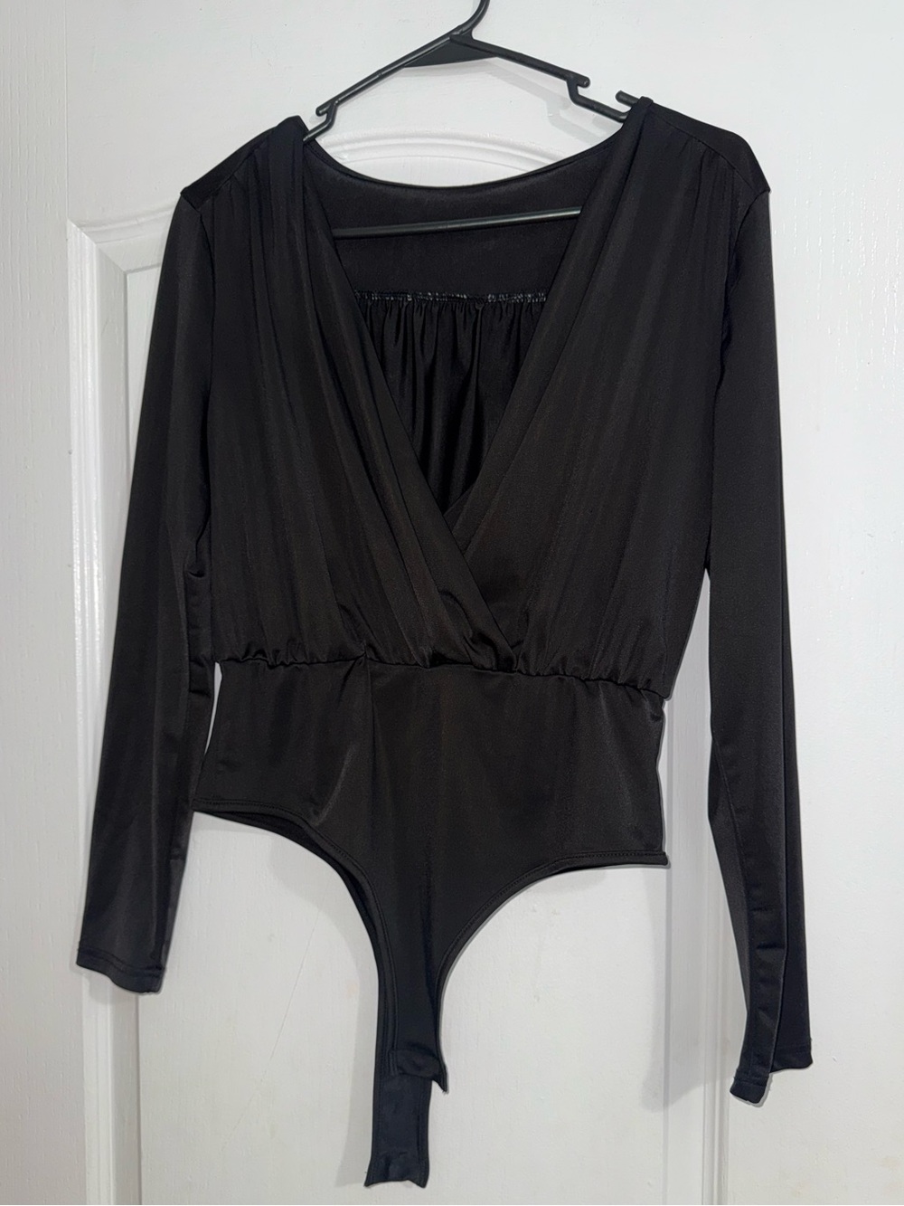 Black Long-Sleeve Bodysuit